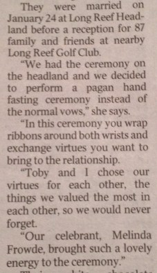 Pam and Toby my mention